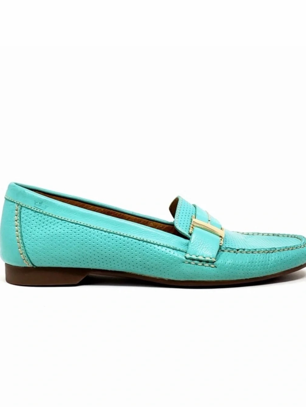 Peter Millar Perforated Leather Driving Loafers 8 Preppy Resort Travel Comfort - Picture 2 of 11